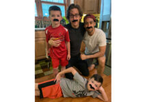 We brought mustaches for our Nephews until they can grow their own