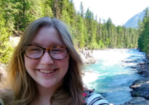 Tori out enjoying Glacier National Park. We love exploring National Parks!