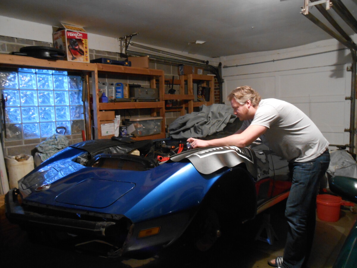 Dad working on his Corvette. His favorite thing to do.