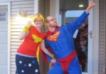Sporting our "Super" Costumes